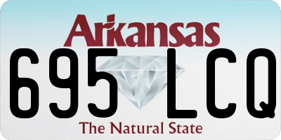 AR license plate 695LCQ