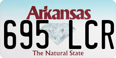 AR license plate 695LCR