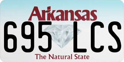AR license plate 695LCS