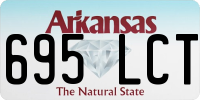 AR license plate 695LCT