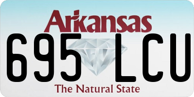 AR license plate 695LCU