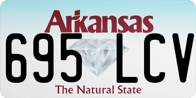 AR license plate 695LCV