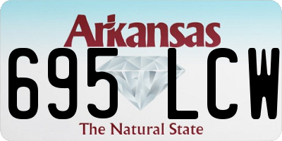 AR license plate 695LCW