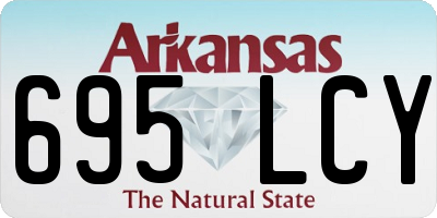 AR license plate 695LCY