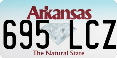 AR license plate 695LCZ