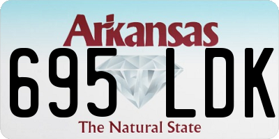 AR license plate 695LDK