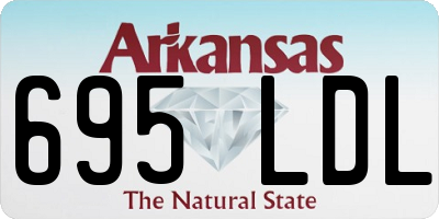 AR license plate 695LDL