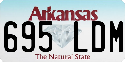 AR license plate 695LDM