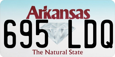 AR license plate 695LDQ