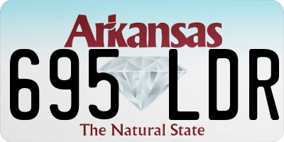 AR license plate 695LDR