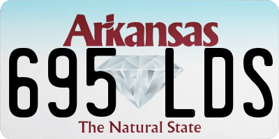 AR license plate 695LDS