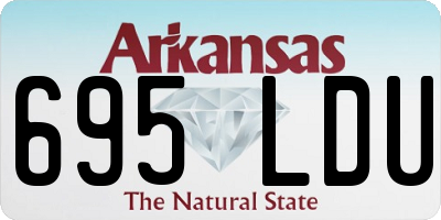 AR license plate 695LDU