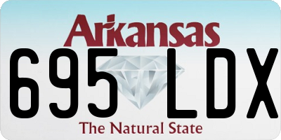 AR license plate 695LDX