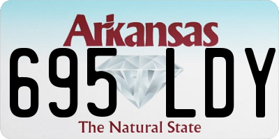 AR license plate 695LDY