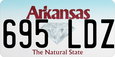 AR license plate 695LDZ