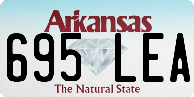 AR license plate 695LEA