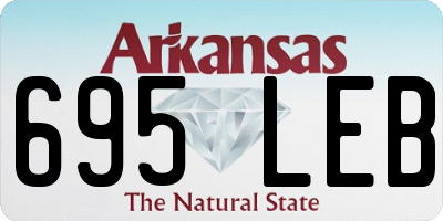 AR license plate 695LEB