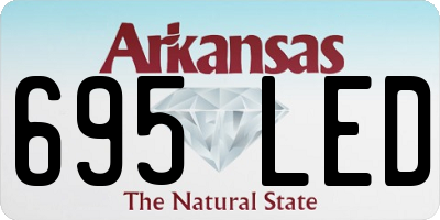 AR license plate 695LED