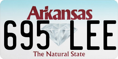AR license plate 695LEE