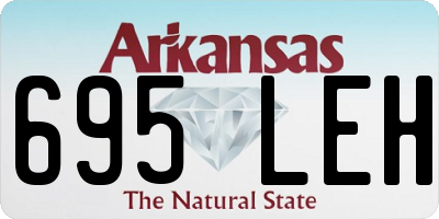 AR license plate 695LEH
