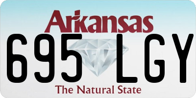 AR license plate 695LGY
