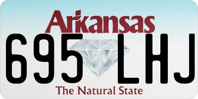 AR license plate 695LHJ