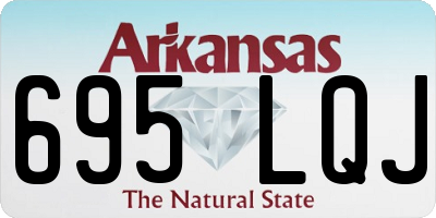 AR license plate 695LQJ