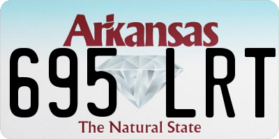 AR license plate 695LRT