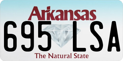 AR license plate 695LSA