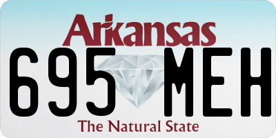 AR license plate 695MEH
