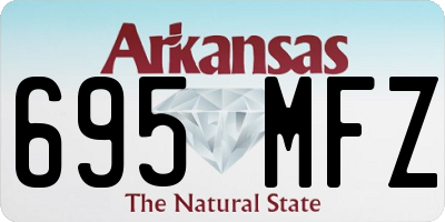 AR license plate 695MFZ