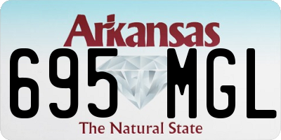 AR license plate 695MGL