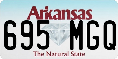 AR license plate 695MGQ