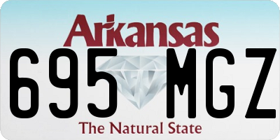 AR license plate 695MGZ