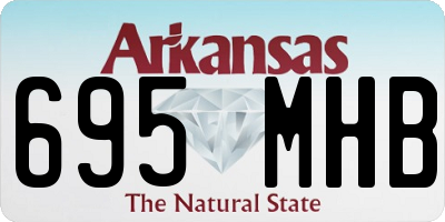 AR license plate 695MHB