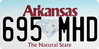 AR license plate 695MHD