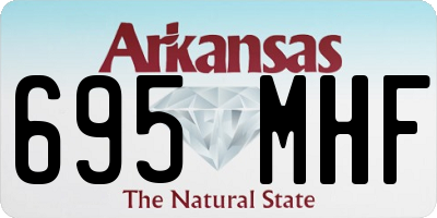 AR license plate 695MHF