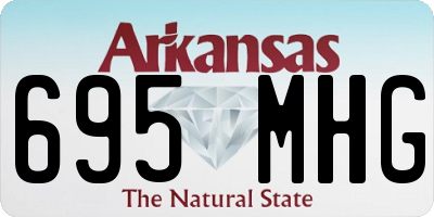 AR license plate 695MHG