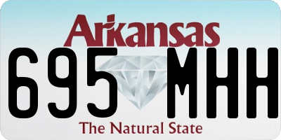 AR license plate 695MHH