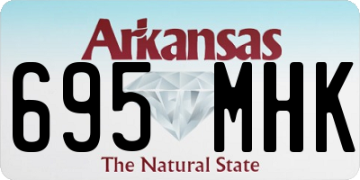AR license plate 695MHK
