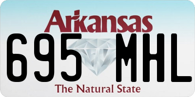 AR license plate 695MHL