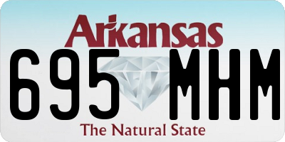 AR license plate 695MHM