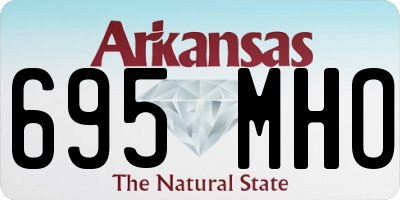 AR license plate 695MHO