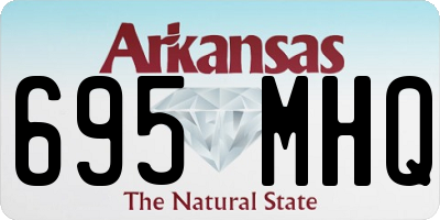 AR license plate 695MHQ