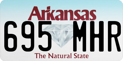 AR license plate 695MHR