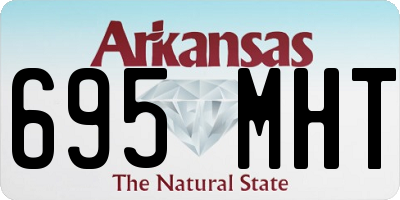 AR license plate 695MHT