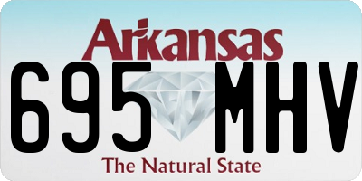 AR license plate 695MHV