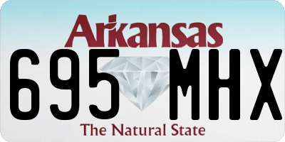 AR license plate 695MHX