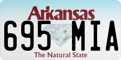 AR license plate 695MIA