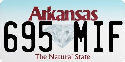 AR license plate 695MIF